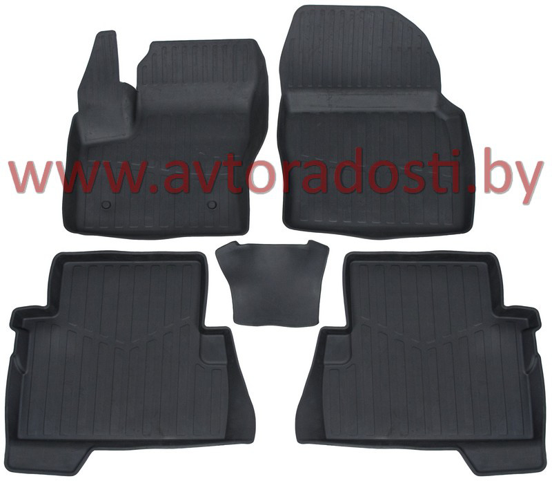 Коврики резиновые для Ford Kuga II (2012-2019) / Ford Escape / Форд Куга / Форд Эскейп (SRTK)