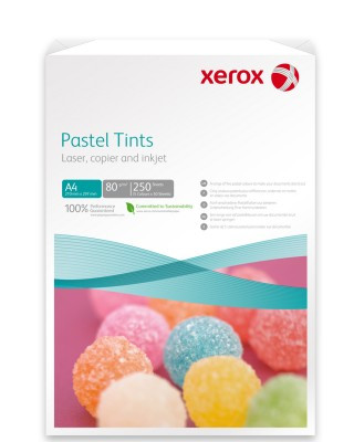 Набор цветной бумаги Xerox (пастель) 80г/м2 A4, 250л. - фото 2 - id-p3980933