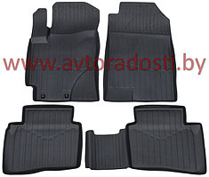 Коврики резиновые для Hyundai Solaris II (2017-) / Accent / Kia Rio / Kia Rio X-Line / Солярис / Рио (SRTK)