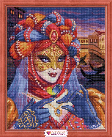 Картина стразами  "Венецианская дама"