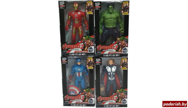 Игровые фигурки Супергерои 1873 Avengers 2, 4 шт. (светящиеся) - фото 1 - id-p82835794
