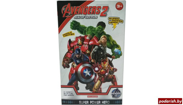Игровые фигурки Супергерои 1873 Avengers 2, 4 шт. (светящиеся) - фото 2 - id-p82835794