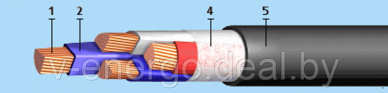 Силовой кабель 4*25 ВВГ-0,66 - фото 1 - id-p82776289