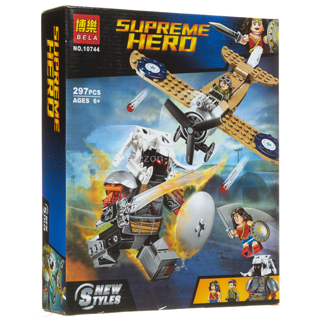 Конструктор Bela 10744 Supreme Hero Битва Чудо-Женщины (аналог Lego Dc Comics Super Heroes 76075) 297 деталей - фото 2 - id-p82864207