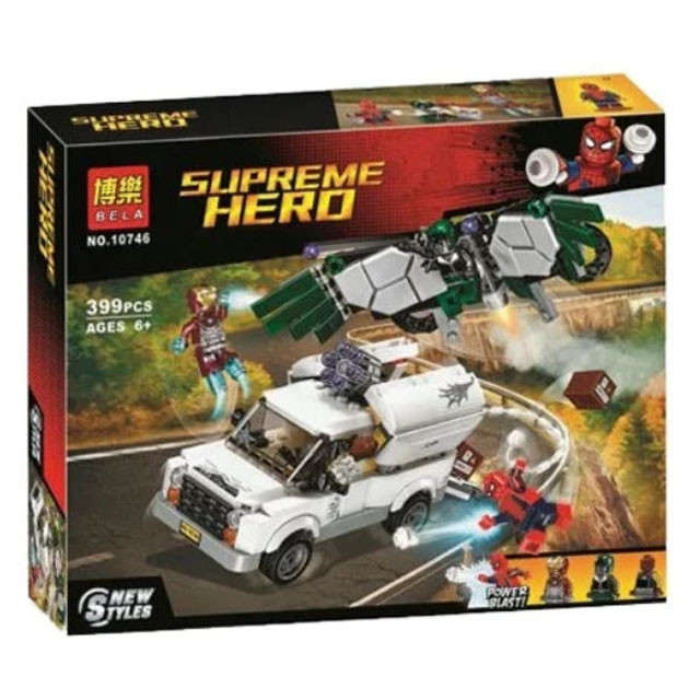 Конструктор Bela 10746 Supreme Hero Берегись Стервятника (аналог Lego Marvel Super Heroes 76083) 399 деталей - фото 1 - id-p82864230