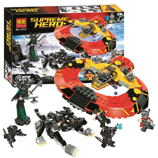 Конструктор Bela 10747 Supreme Hero Решающая битва за Асгард (аналог Lego Super Heroes 76084) 434 детали - фото 1 - id-p82864466