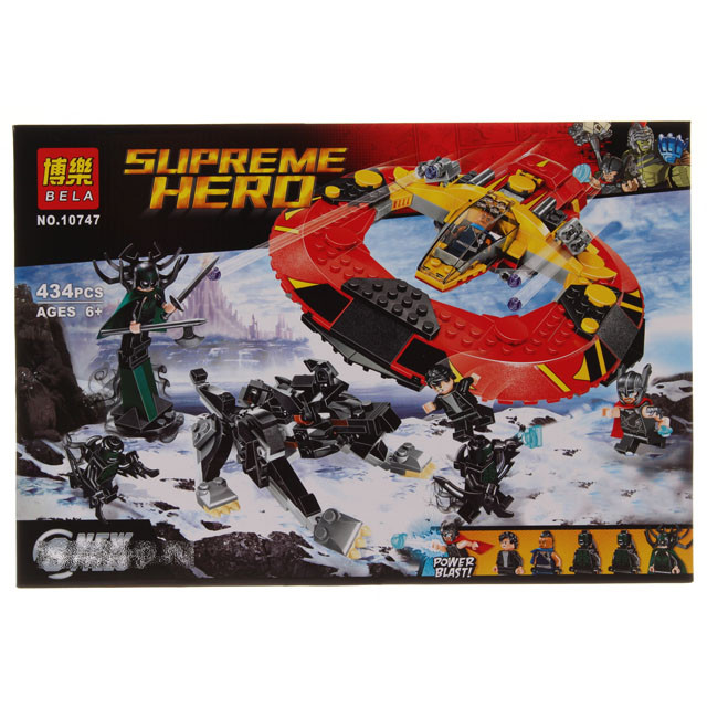 Конструктор Bela 10747 Supreme Hero Решающая битва за Асгард (аналог Lego Super Heroes 76084) 434 детали - фото 4 - id-p82864466