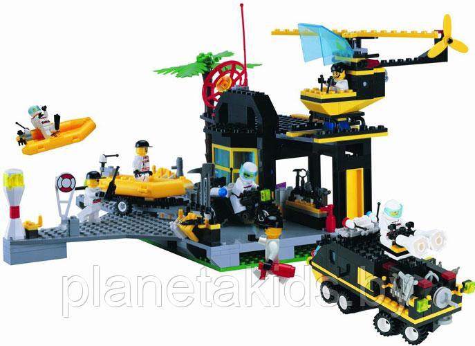 Конструктор Brick (Брик) 111 "Спасательная база" (528 деталей) аналог LEGO