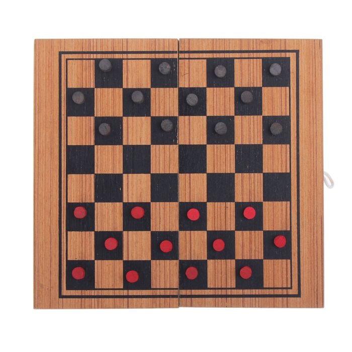 Набор игр в деревянной шкатулке: шашки+нарды - фото 5 - id-p82870723