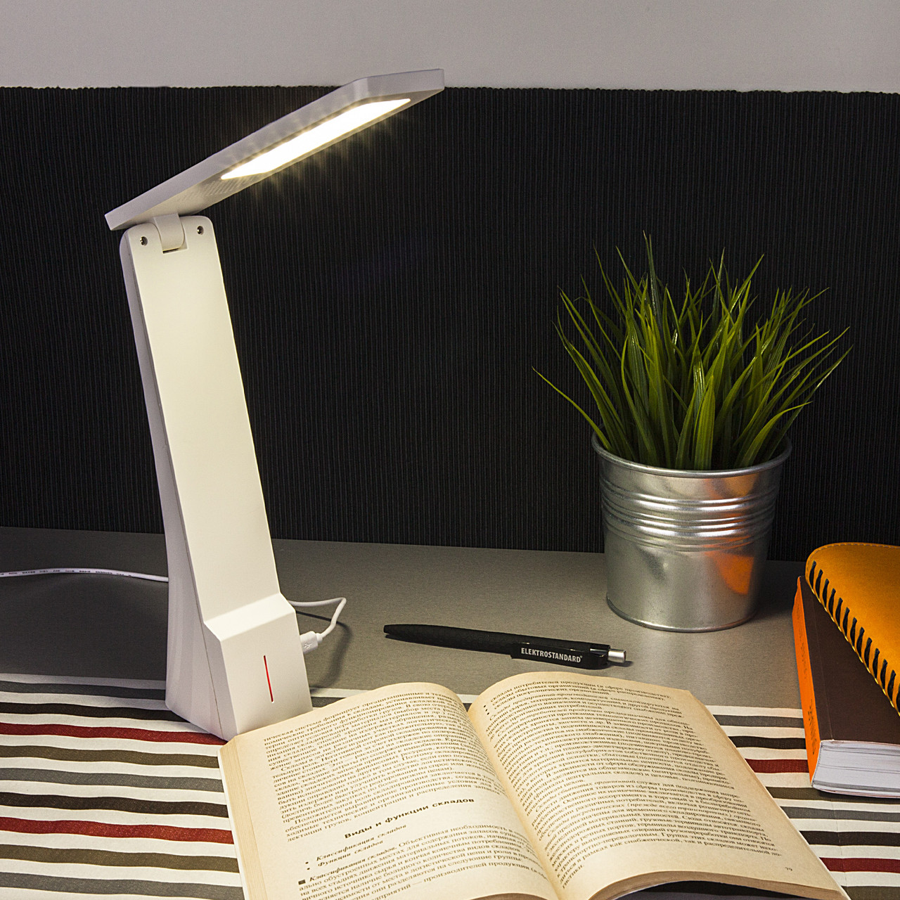 Настольный светодиодный светильник Desk белый/серебряный (TL90450) - фото 6 - id-p82875732