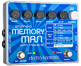 Педаль эффектов Electro-Harmonix Stereo MEMORY MAN with Hazarai