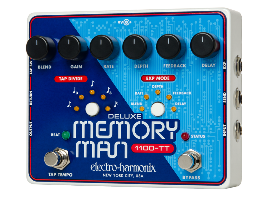 Педаль эффектов Electro-Harmonix DELUXE MEMORY MAN 1100-TT