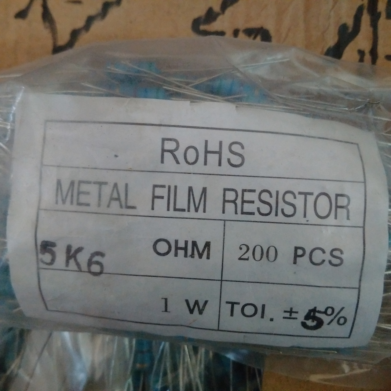 Резистор METAL FILM RESISTOR 5k6 1W