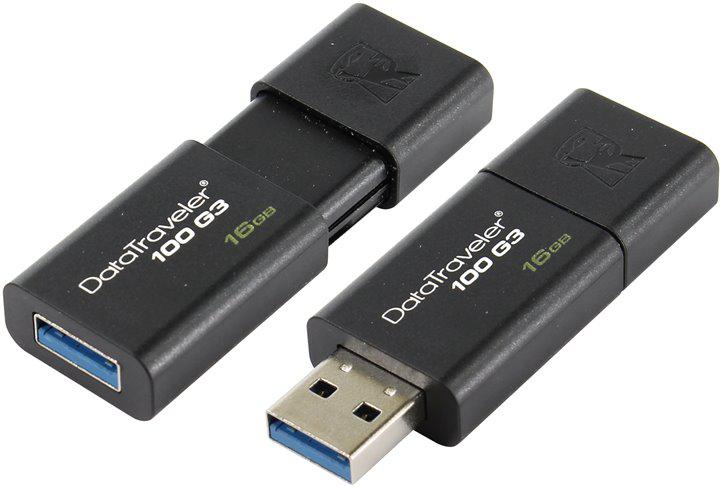 USB 3.0 флеш-диск Kingston 16GB DT100G3 - фото 1 - id-p82877948