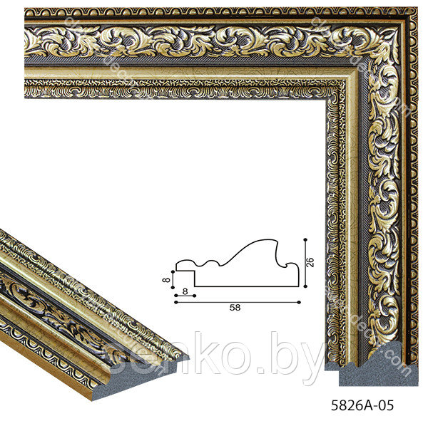 Рамки из пластикового багета 5826-05