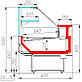 Холодильная витрина Полюс Palm 2 GC95 SM 1,0-1 (ВХС-1,0) 0...+7, фото 2