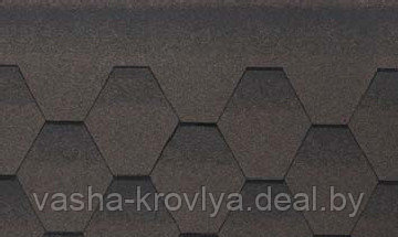 Гибкая черепица Kerabit К+ коричнево-черный - фото 1 - id-p82720474