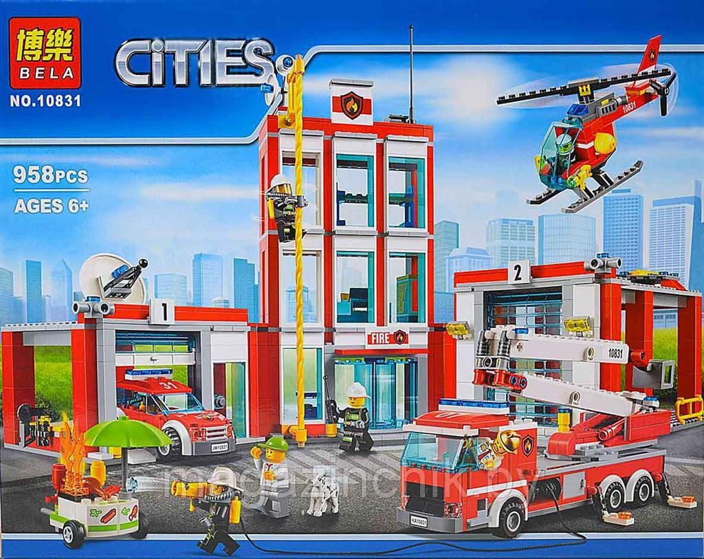 Конструктор 10831 Bela Пожарная часть, аналог LEGO City (Лего Сити) 60110 - фото 5 - id-p82922778