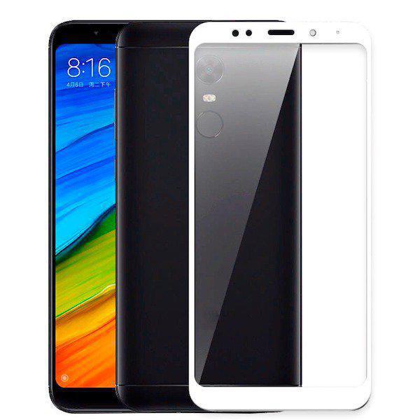 Защитное стекло Full-Screen для Xiaomi Redmi 5 белый (5D-9D с полной проклейкой) - фото 2 - id-p82929262