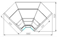 Холодильная витрина угловая Полюс Palm 2 GC95 VM-6 (ВХСу-2) 0...+7