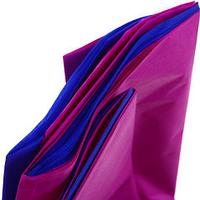 Набор бумаги тишью (папиросной) Paper Art 50*66 см, 10 л., 2 цв., синий и лилово-розовый