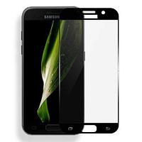Защитное стекло Full-Screen для Samsung Galaxy J7 (2018) черный (5D-9D с полной проклейкой)