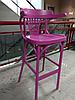Кресло барное высокое жестким сидением Аполло Люкс (КМФ 305-2) , цвет на выбор заказчика, фото 4
