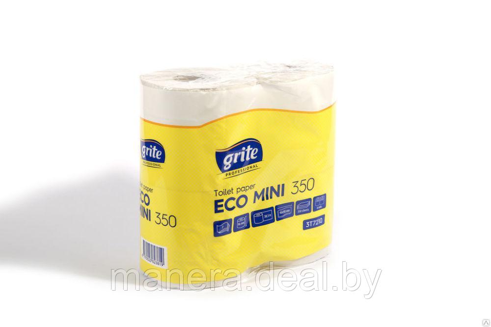Бумага туалетная "GRITE Eco Mini 350" 2-х слойная 4 рул/уп. - фото 1 - id-p82964666