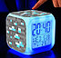 Часы настольные пиксельные "Блок алмазной руды", с подсветкой, фото 2