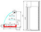 Витрина настольная Carboma Арго XL Люкс A57 VM 1,2-1 (ВХС-1,2) +6…+12, фото 2