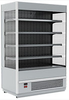 Витрина холодильная пристенная Carboma Cube FC20-07 VM 1,3-2 9006-9005 (1930/710 ВХСп-1,3) 0…+7