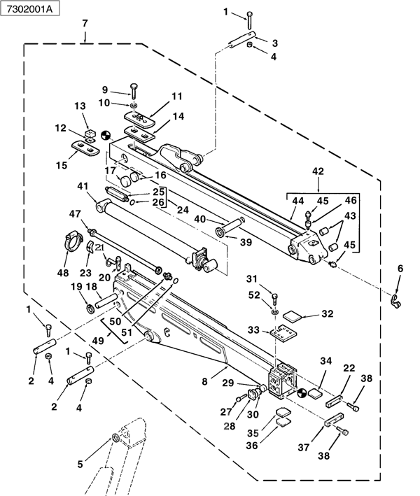 Комплект втулок в телескоп FERMEC TEREX 760 820 860 960  № 6 x 8  № 11 x 8