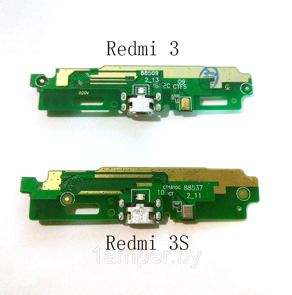 Плата нижняя Original с разъемом зарядного, микрофоном Xiaomi Redmi 3S