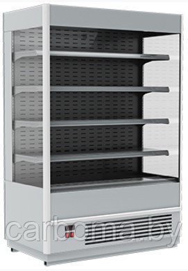 Витрина холодильная пристенная Carboma Cube FС20-08 VM 1,3-2 9006-9005 (1930/875 ВХСп-1,3) 0…+7