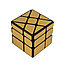 Зеркальный Кубик-головоломка Колесо, Золото, фото 5