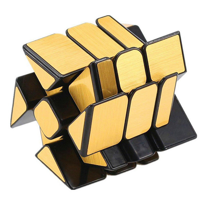 Зеркальный Кубик-головоломка Колесо, Золото