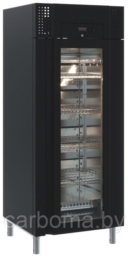 Шкаф холодильный Carboma PRO M700GN-1-G-MHC 9005 (+1...+12) со средним уровнем контроля влажности