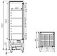 Кондитерский шкаф Carboma Latium D4 VM 400-1 (R400C беж.-коричневый, стандартные цвета) +2...+10, фото 2