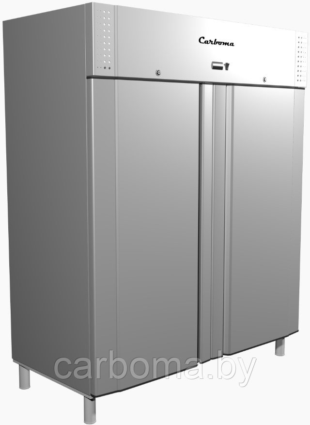 Шкаф холодильный комбинированный Carboma RF1120 INOX (0…+7/до -13)