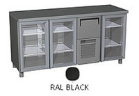 Холодильный стол Carboma RAL BAR T57 M3-1-G 9006/9005 (BAR-360С) 0 +7