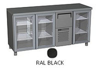 Холодильный стол Carboma RAL BAR T57 M3-1-G X7 9006/9005 (BAR-360С) 0 +7
