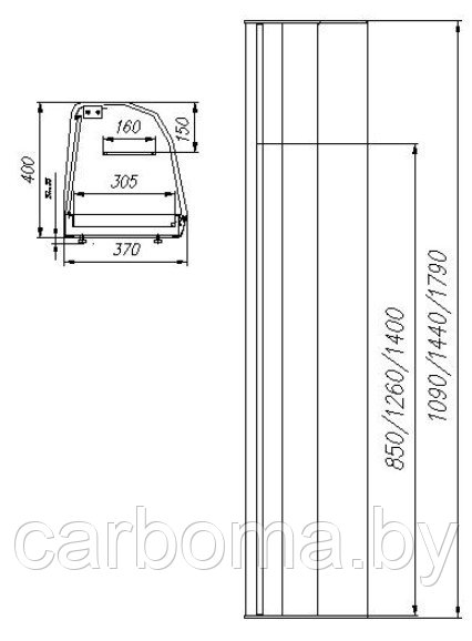 Витрина настольная Carboma Bar A37 SM 1,5-11 (ВХСв-1,5 XL) 0 +8 - фото 2 - id-p83298758