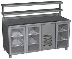 Холодильный стол Carboma 700 INOX ONE SIDE T70 M3-1-G (3GNG/NT) 0…+7
