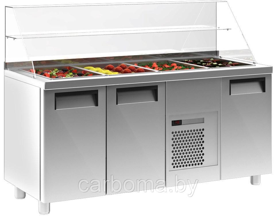 Холодильный стол для салатов T70 M3sal-1 0430 (SL 3GN Сarboma) 0…+7