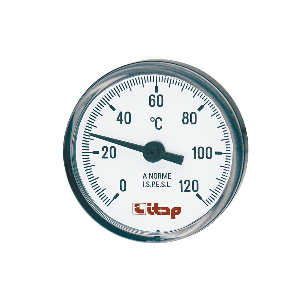 Термометр осевой 1/2" х 63 мм Itap 493 (120°С)