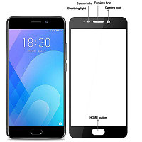 Защитное стекло Full Screen Cover 0.3 mm черное для Meizu M6s