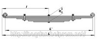 Рессора шестилистовая задняя автобуса Богдан производства Украина