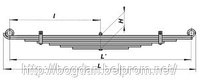 Рессора семилистовая передняя автобуса Богдан ( Радимич , isuzu )производства Украина