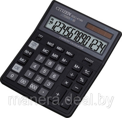 Калькулятор CITIZEN SDC-414 N (14 разр.) - фото 1 - id-p760706
