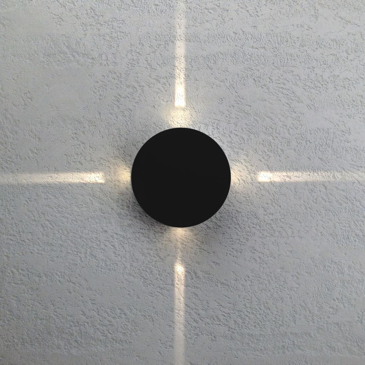 BEAM уличный настенный светодиодный светильник 1545 TECHNO LED черный - фото 3 - id-p82076315